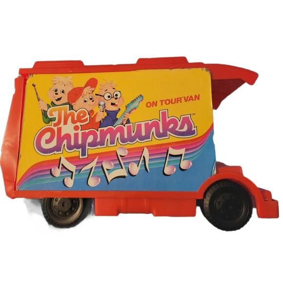 Vintage 1983 Ideal CBS Toys Alvin and the Chipmunks On Tour Van Playset - Picture 4 of 11